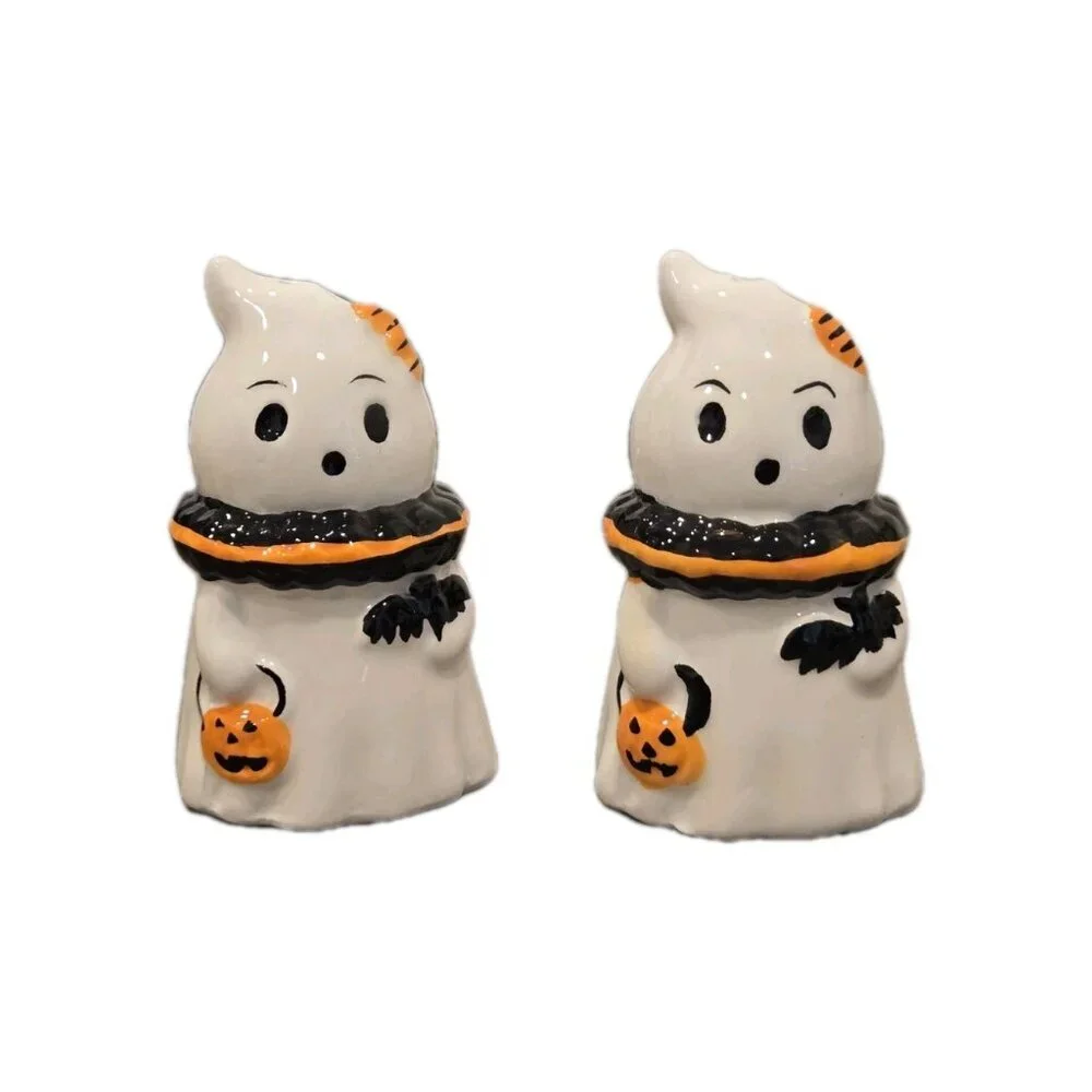 New Ghost Halloween Salt & Pepper Shakers Salt N Pepper Dinning Decor Set